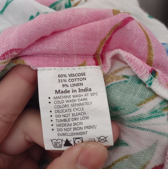 Style Up Pink Floral Cotton Linen Blend Maxi Skirt - Picture 8 of 9